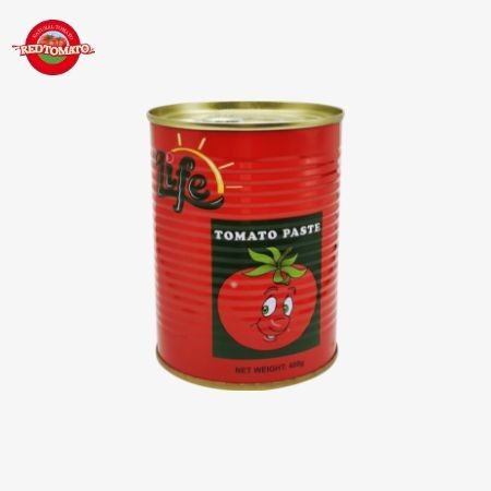 400g de pasta de tomate enlatada fácil de abrir la tapa doble concentrado China fábrica de producción precio de fábrica