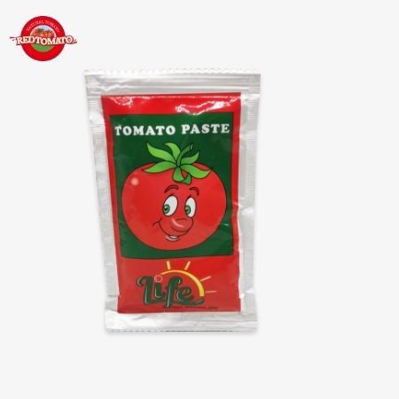 Precio de fábrica de OEM pasta de tomate ISO en bolsa, 30%-100% de pureza 50g de bolsita plana pasta de tomate rojo