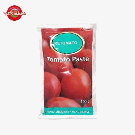 China Producción Precio de fábrica 100g Pasta de tomate en bolsas planas 30%-100% pureza sabor agrio y dulce