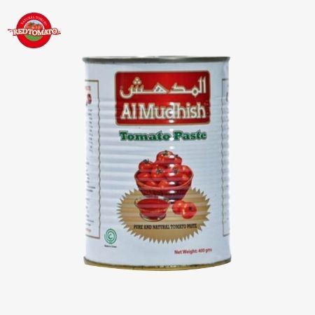 400 g de pasta de tomate enlatada 30%-100% de pureza con tapa dura y abierta perfecta para el almacenamiento