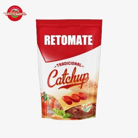 Fabrica Produce OEM Sachet Ketchup 200g Condimento para hamburguesas y sándwiches Precio de fábrica
