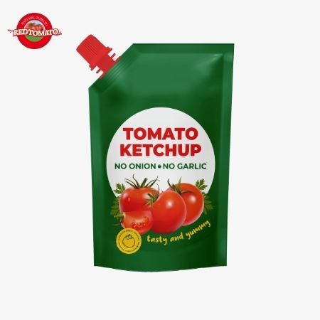 1% Brix 210g Sachet Ketchup, sabor natural puro perfecto para salsa de salsa frita.