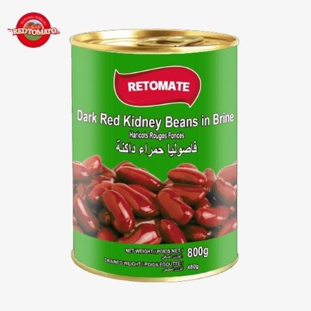 Riñón rojo frijoles enlatados en salmuera 800 g Certificado QS de sabor natural puro