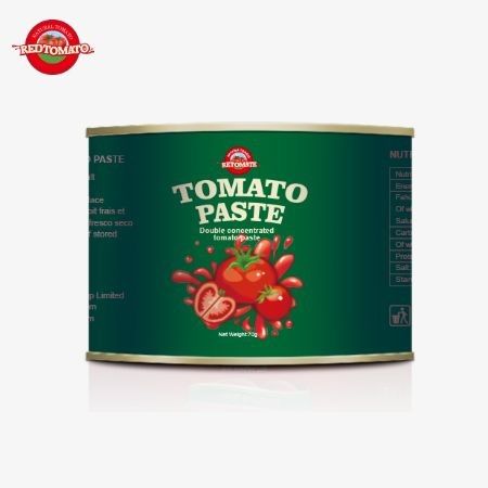 70 g Concentración de pasta de tomate enlatada con tapa fácil de abrir para una experiencia fácil de usar