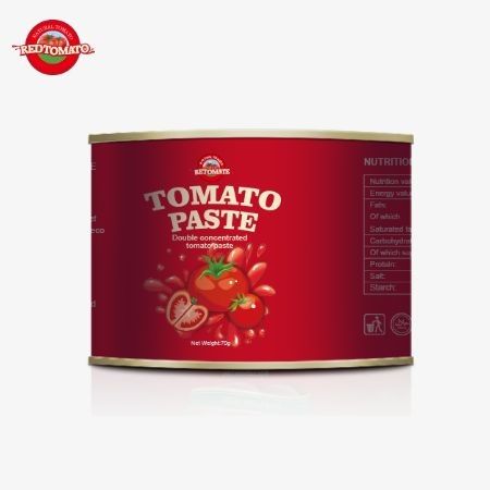 70 g de lata de concentrado de pasta de tomate con tapa fácil de abrir diseñada para usuarios avanzados