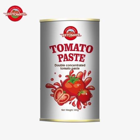 140 gramos de pasta de tomate en lata presentando nuestra nueva calidad superior y excepcionalmente conveniente
