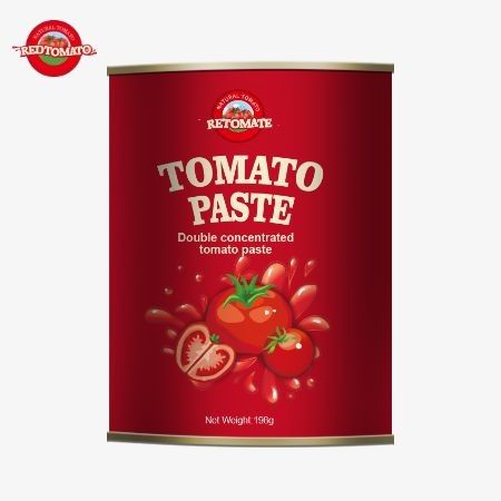 198g de pasta de tomate enlatada cumple con las normas ISO HACCP y BRC así como con las normas de producción de la FDA