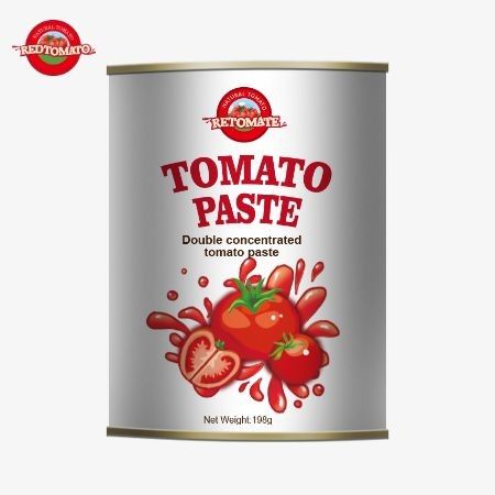 198 gramos cumple con las normas ISO HACCP y BRC así como las normas de producción de la FDA La pasta de tomate enlatada