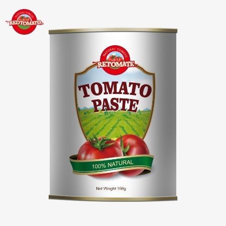La pasta de tomate enlatada de 198g cumple con las normas ISO HACCP y BRC, así como con la FDA.
