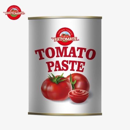 La pasta de tomate enlatada de 198g cumple con las normas ISO HACCP y BRC, así como las normas de producción de la FDA.