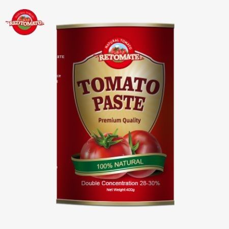 400g de pasta de tomate cumple con las normas de producción de ISO HACCP BRC y FDA