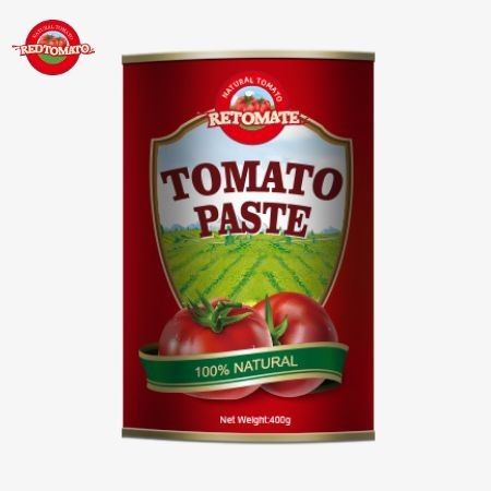 400 g de pasta de tomate en lata estándares internacionales, incluidos los de ISO HACCP BRC y FDA