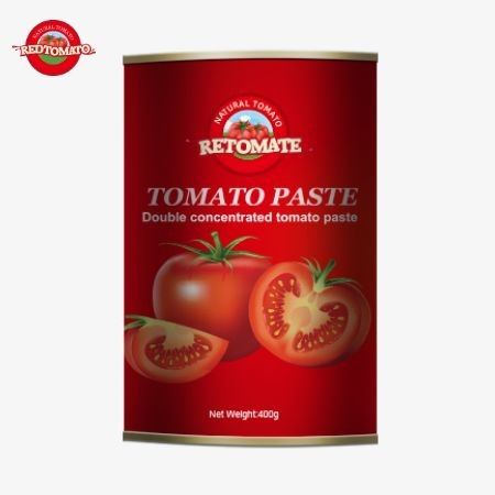 400g de pasta de tomate cumple con las normas de producción de ISO, HACCP BRC y las directrices de la FDA