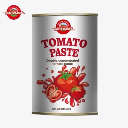 La pasta de tomate enlatada de 400 g cumple con los más estrictos estándares internacionales de seguridad alimentaria.
