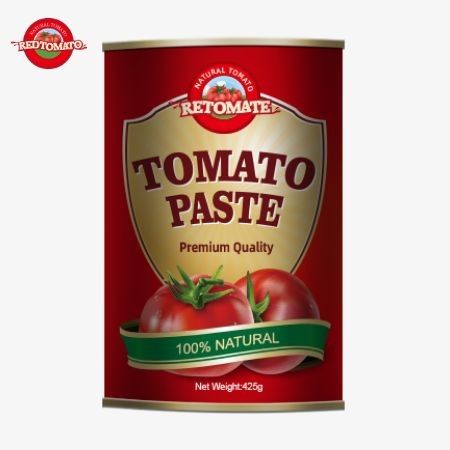La fabricación de las latas de pasta de tomate de 425 gramos cumple con las normas internacionales establecidas por ISO HACCP BRC y FDA