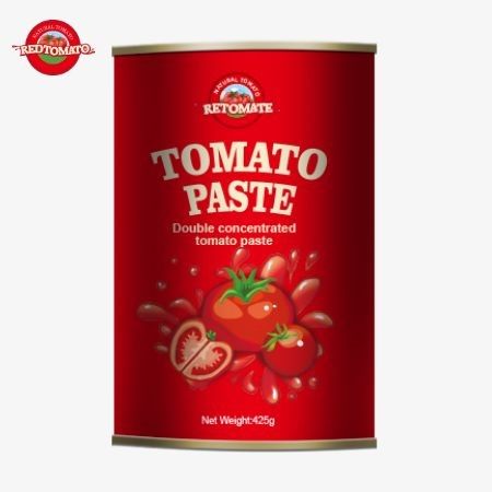 La pasta de tomate enlatada de 425g Los estándares globales establecidos por ISO HACCP BRC y FDA Regulaciones