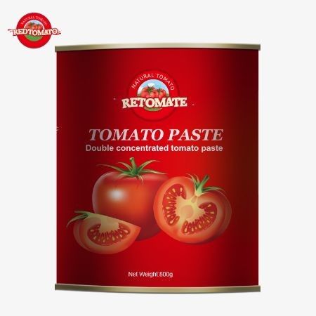 Nuestra pasta de tomate enlatada de 800 gramos cumple estrictamente con una serie de estándares internacionales de calidad y seguridad