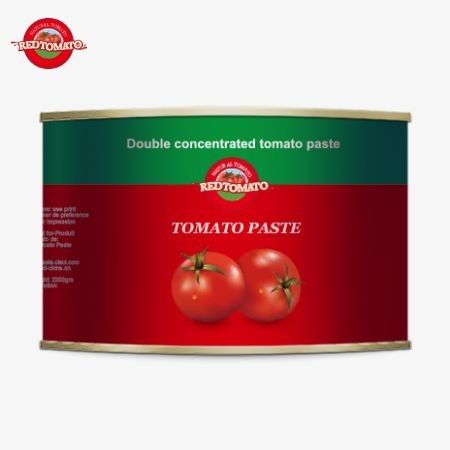La fábrica de tomates pasta de tomate enlatada 2200g latas de frescura y calidad superior