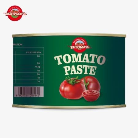 Premium Halal cocina musulmana africana 2200g de producto de tomate enlatado de alta calidad con 28-30% de pasta de tomate concentrada