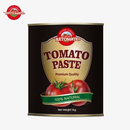 Producción Ventas de alta calidad 3 kg de pasta de tomate enlatada de acuerdo con las normas de producción ISO HACCP BRC FDA