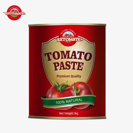 Producimos y vendemos pasta de tomate enlatada de 3 kg de alta calidad, que cumple con las normas de producción ISO HACCP BRC y FDA