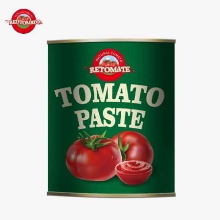 Nuestra pasta de tomate enlatada de 3 kg cumple con las normas de producción ISO, HACCP BRC y FDA