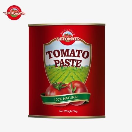 Nuestra pasta de tomate enlatada de 3 kg cumple con las normas de producción ISO, HACCP BRC y FDA