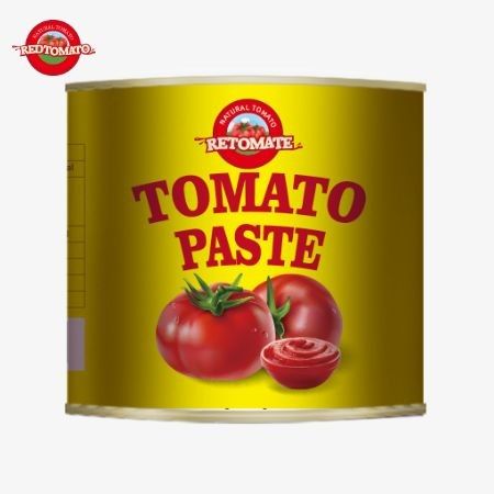 4500g de pasta de tomate enlatada cumple con las normas ISO HACCP y BRC, así como con las normas de producción de la FDA