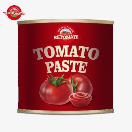 4500g de pasta de tomate enlatada cumple con las normas ISO HACCP y BRC, así como con las normas de producción de la FDA