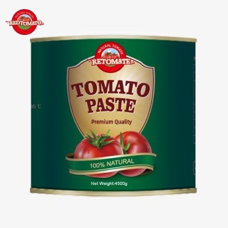 4500g de pasta de tomate enlatada cumple con las normas ISO HACCP y BRC además de cumplir con el estándar de producción de la FDA