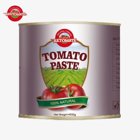 Introducción Para 2024: 4,5 kg de pasta de tomate orgánica aseptica fácilmente abierta con una concentración doble de 28-30% Brix