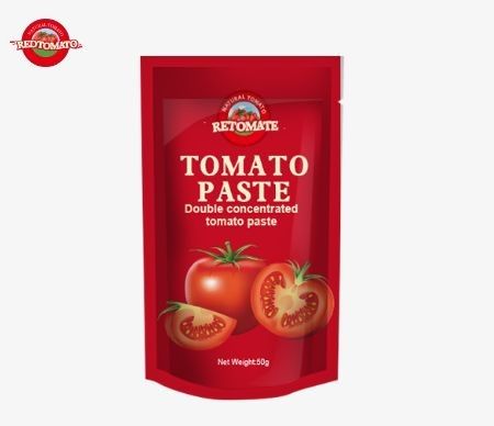 50g de pasta de tomate cumple con las normas ISO HACCP y BRC para garantizar el cumplimiento de los precios de fábrica