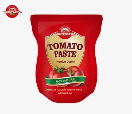 56 g Bolsa de pasta de tomate doble concentrado, de pureza que oscila entre el 28% y el 100%