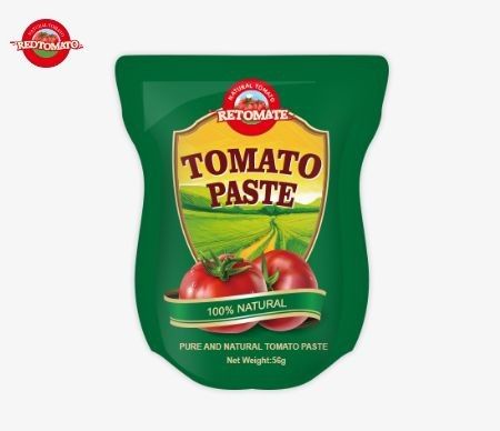 La pasta de tomate de bolsillo disponible en 56 gramos ofrece un producto puro sin ningún aditivo.