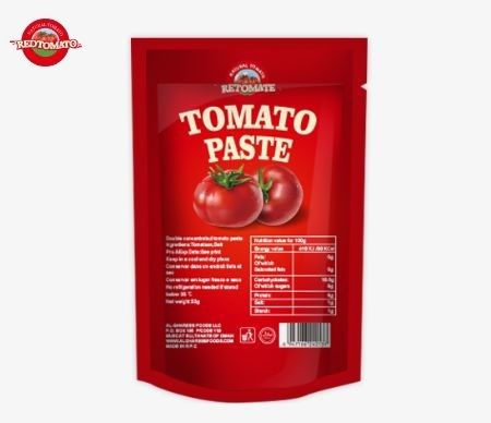 Bolsas de bolsas de 70g para el embalaje de pasta de salsa de tomate