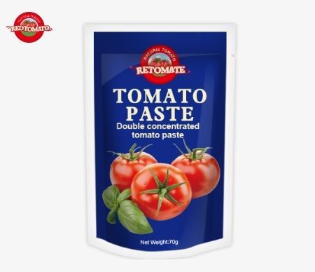 Precio de fábrica Bolsa de bolso de 70g de pasta de tomate Bolsa de embalaje de alimentos Bolsa de bolso