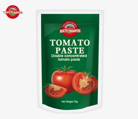 Bolsas personalizadas de 70g de tomate para el embalaje de alimentos con impresión personalizada