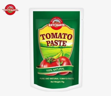 Las bolsas de tomate personalizadas de 70 g de Perfect son ideales para el embalaje de alimentos con impresión personalizada