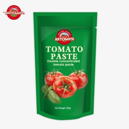 Pasta de tomate de 100 gramos de alta calidad de una fábrica de China.