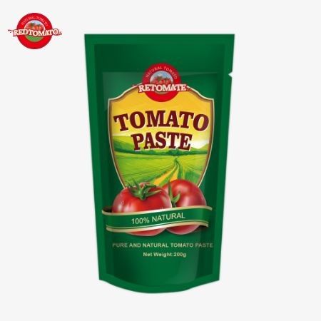 200g de pasta de tomate cumple con las normas ISO HACCP y BRC para garantizar el cumplimiento de los precios de fábrica