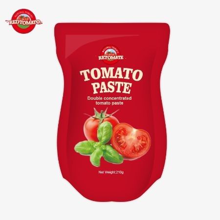 La pasta de tomate de 210 gramos cumple con las normas ISO HACCP BRC y FDA en producción.