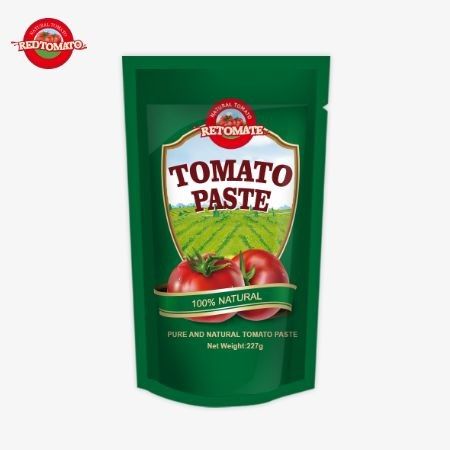 Pasta de tomate ISO 227g Concentración doble de pasta de tomate con una pureza que oscila entre el 30% y el 100%