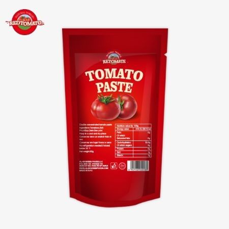 Pasta de tomate ISO 227g Concentración doble de pasta de tomate con una pureza que oscila entre el 30% y el 100%