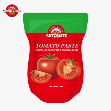 1100g de pasta de tomate cumple con las normas ISO HACCP y BRC para el cumplimiento de los precios de fábrica