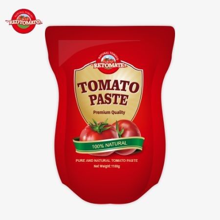 1100g de pasta de tomate cumple con las normas ISO HACCP y BRC para el cumplimiento de los precios de fábrica