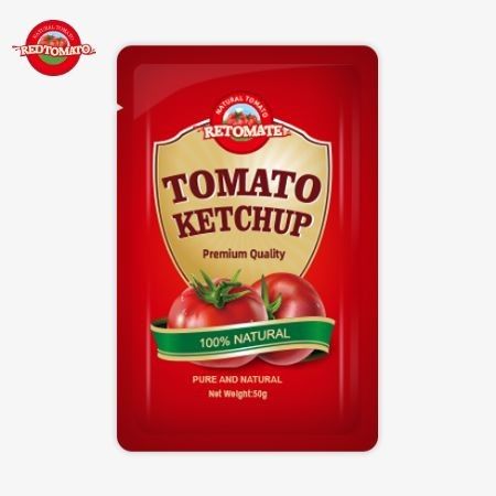 OEM 50g Bolsa pequeña de pasta de tomate con precio de fábrica China Ventas directas de fábrica