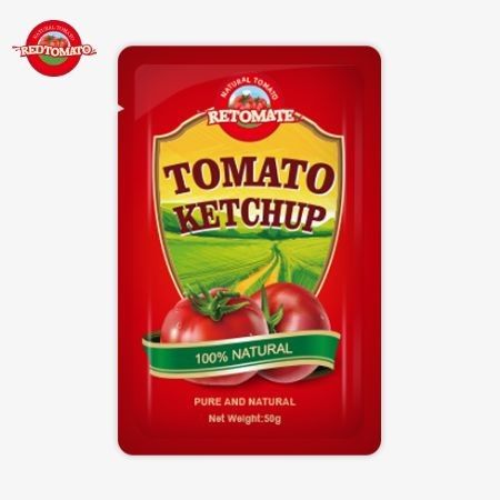 Factory Custom 50g S Sachet Ketchup para proporcionar la certificación ISO HACCP de la FDA más vendido en el mundo