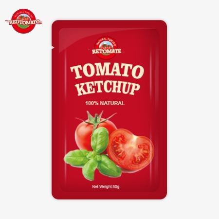 China de bolsas de ketchup de primera calidad de 50 g, certificadas por ISO HACCP y FDA precio de fábrica