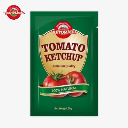 Bolsas de ketchup de primera calidad de 50 g de China certificadas por ISO HACCP y FDA disponibles a precios de fábrica