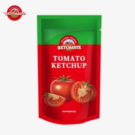 China Fábrica original ISO Sachet Ketchup 56g sabor natural puro sabor dulce y agrio